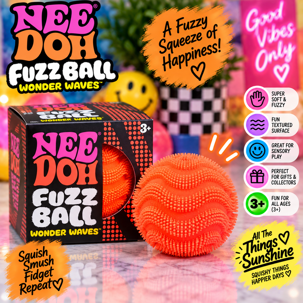 NeeDoh Fuzz Ball – Super Soft Fuzzy Sensory Squishy