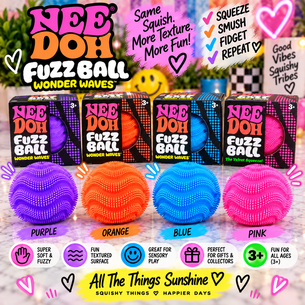 NeeDoh Fuzz Ball – Super Soft Fuzzy Sensory Squishy