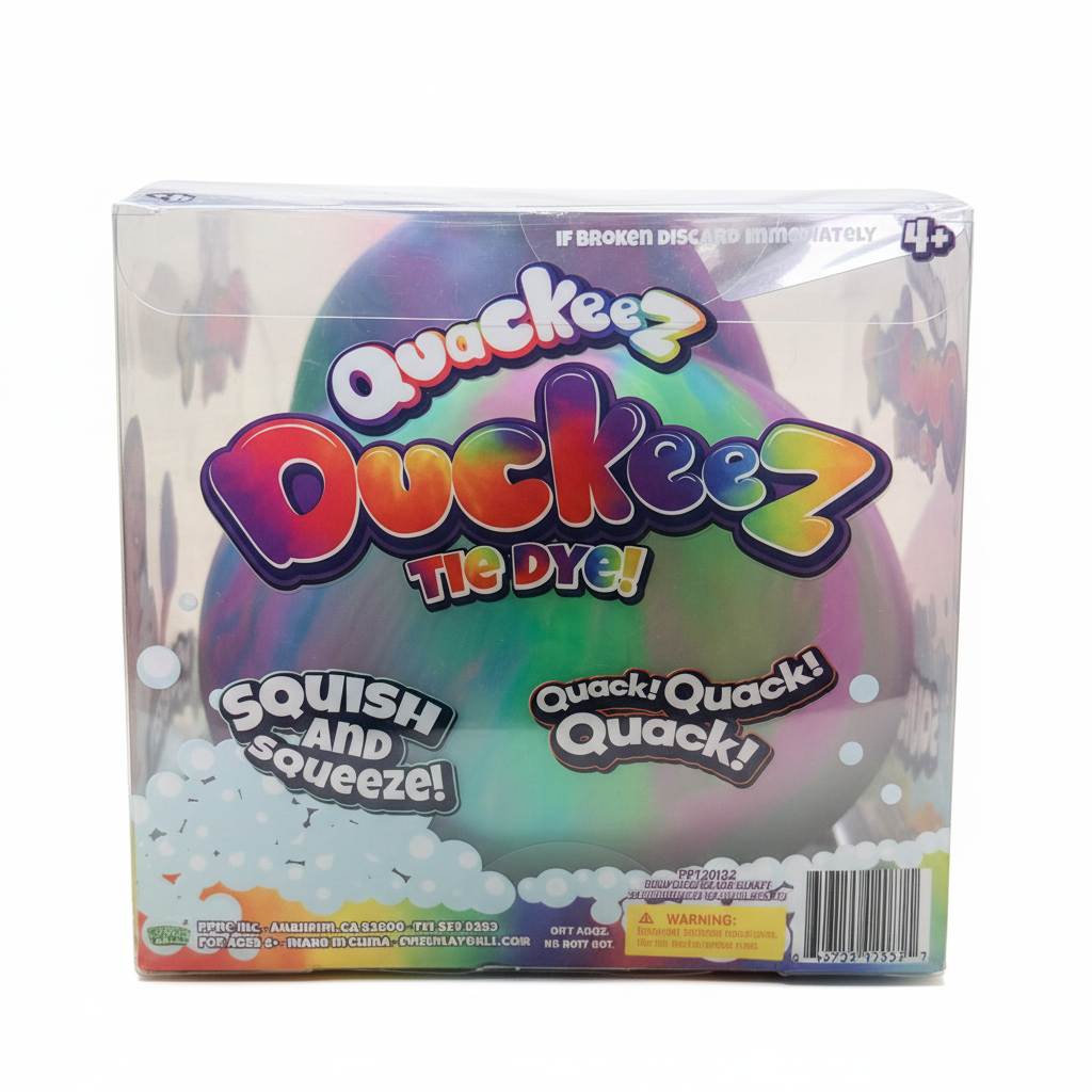 Quackeez Giant Tie-Dye Duck Squishy