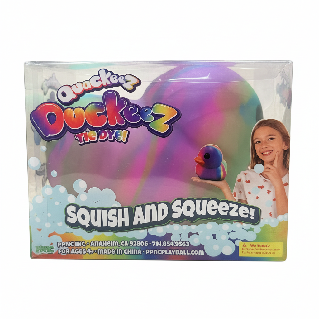 Quackeez Giant Tie-Dye Duck Squishy