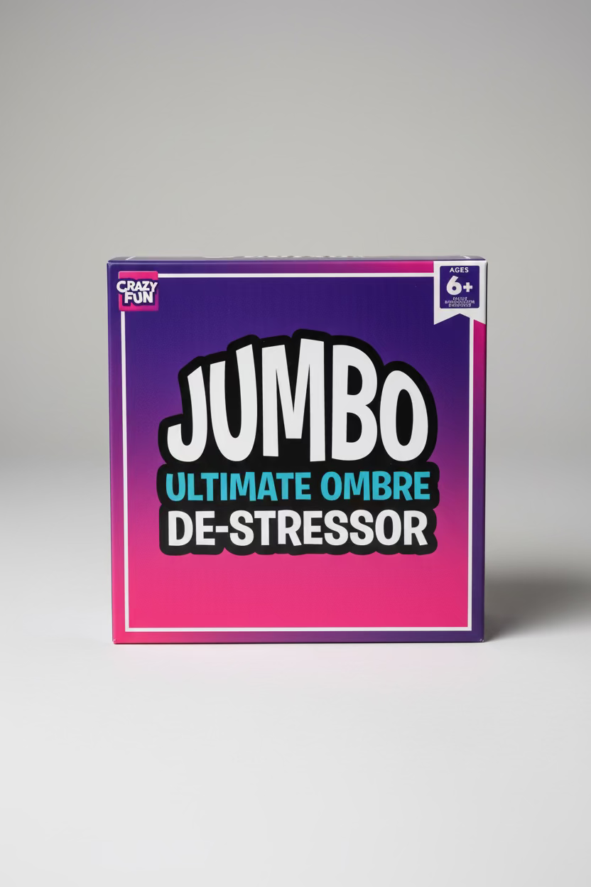 Crazy Fun Jumbo Ombré De-Stressor Squishy Ball