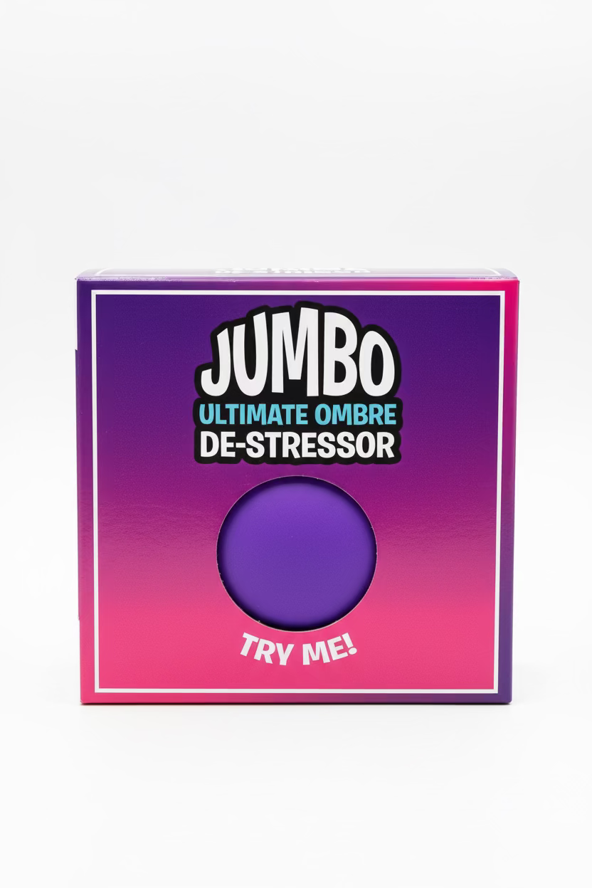 Crazy Fun Jumbo Ombré De-Stressor Squishy Ball