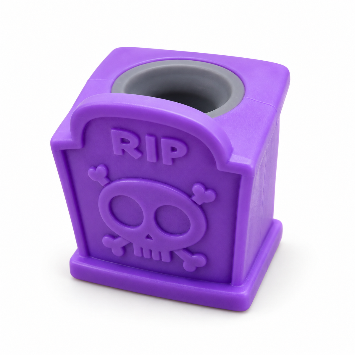Purple Vampire Tombstone Head Popper Fidget Toy