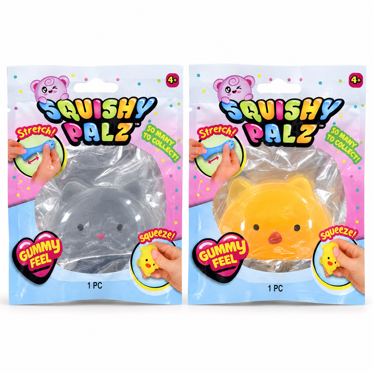 Squishy Palz Gummy Kitty Sensory Toy – Choose Your Color