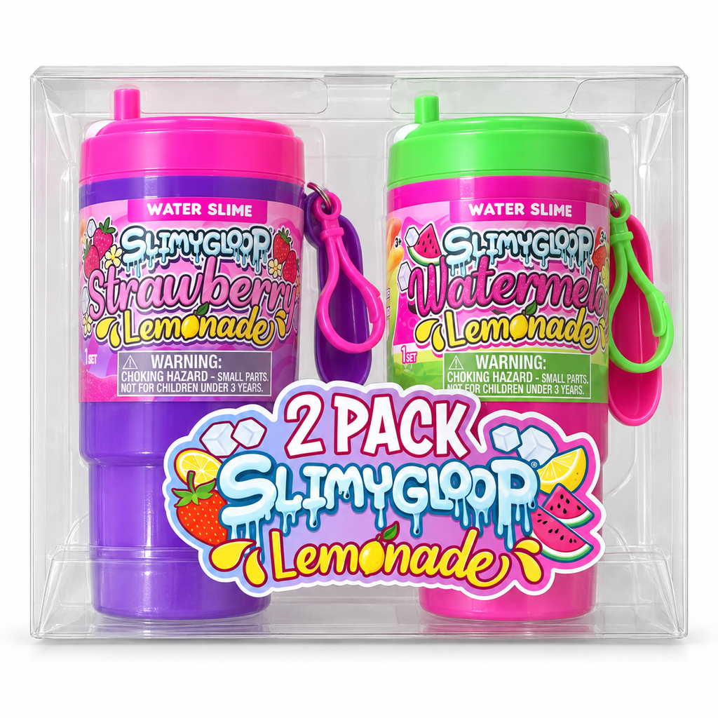Slimygloop Lemonade Water Slime 2-Pack – Strawberry & Watermelon