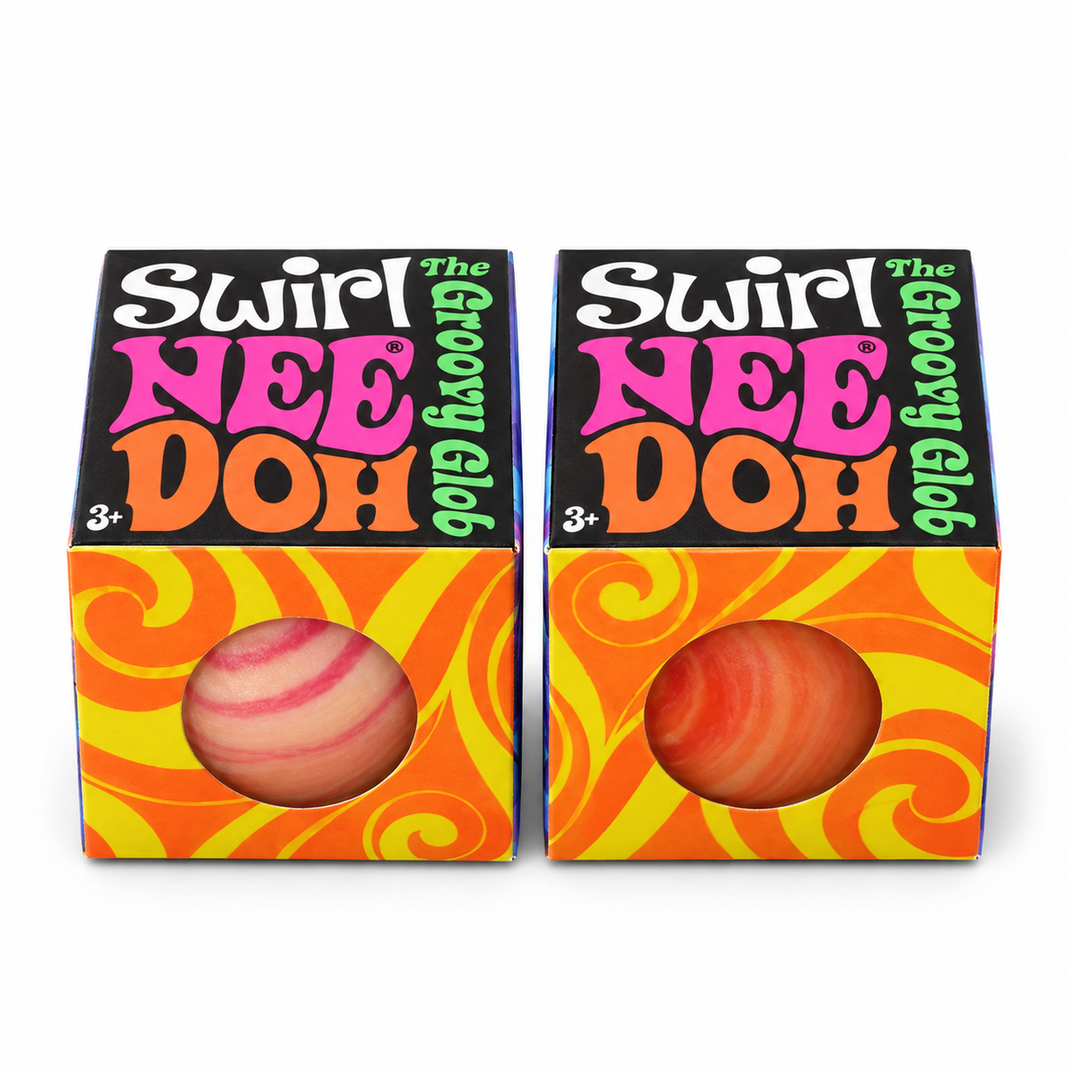 NeeDoh Swirl Groovy Glob – Mini Sensory Squishy by Schylling