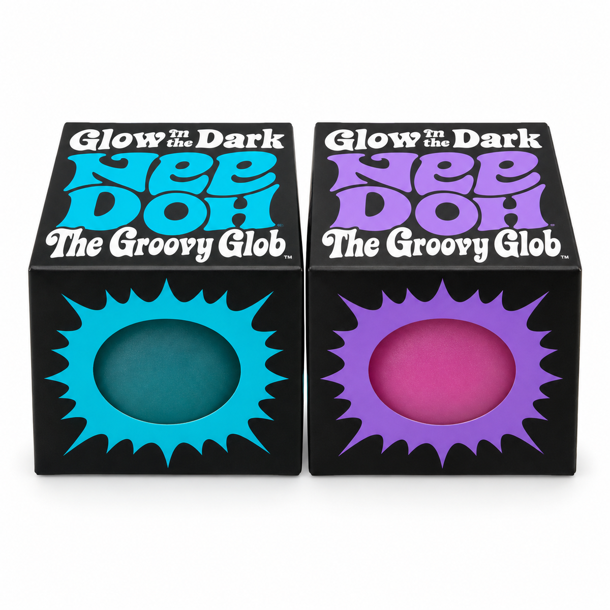 Teenie NeeDoh Glow in the Dark Groovy Glob – Mini Squishy by Schylling