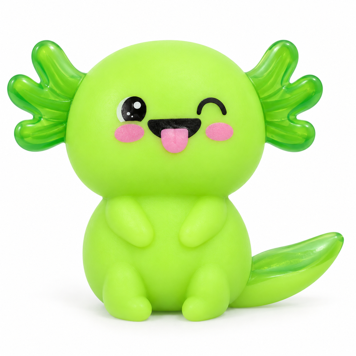 Ugly Cute Smushy Axolotl Sensory Toy – Green