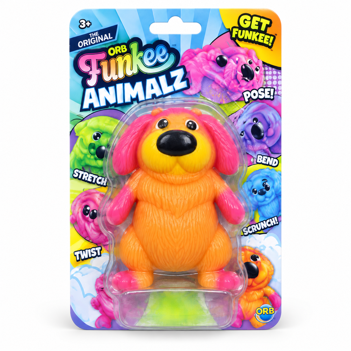 ORB Funkee Animalz Mega Puppy – Assorted Colors