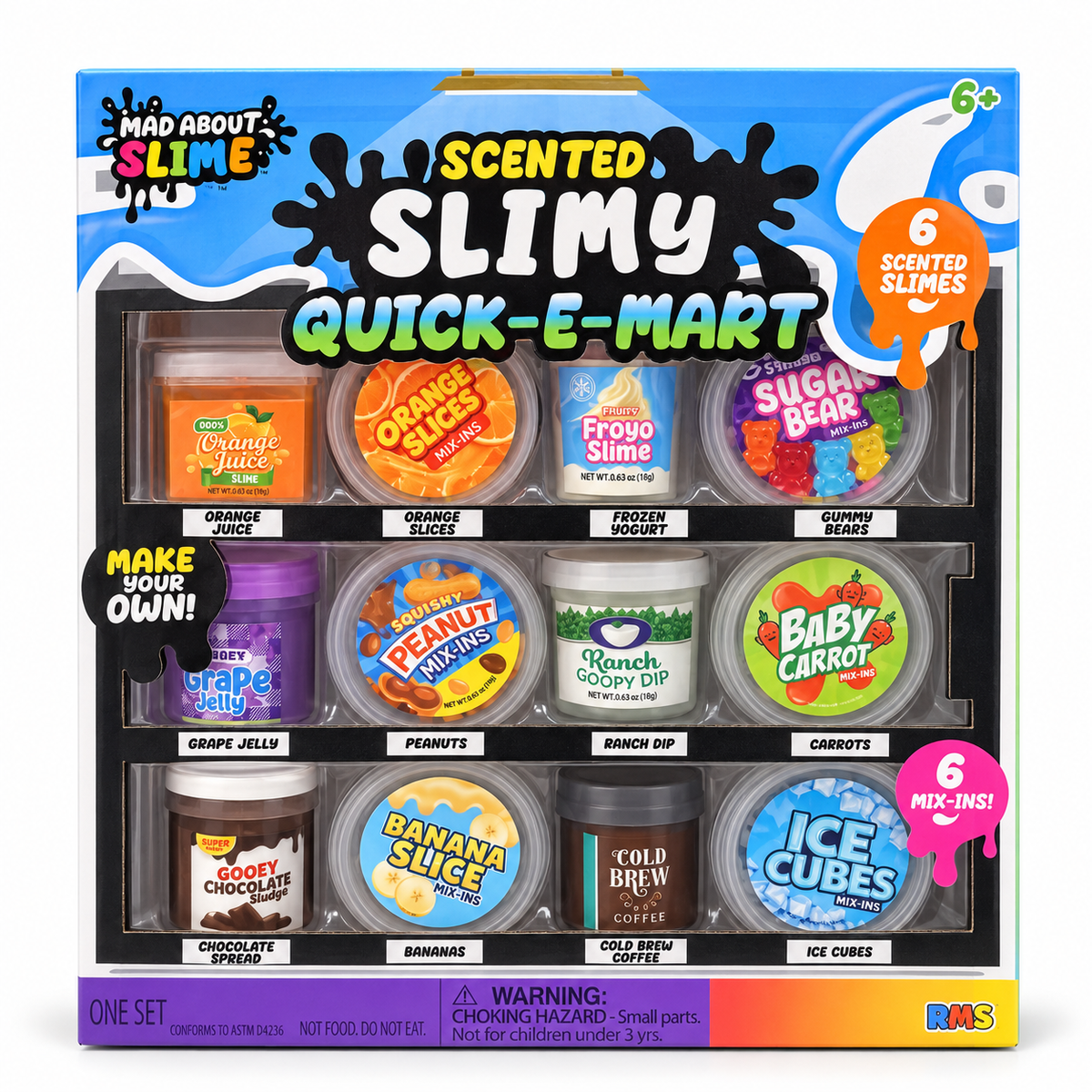 Mad About Slime Scented Slimy Quick-E-Mart – 6 Slimes & 6 Mix-Ins