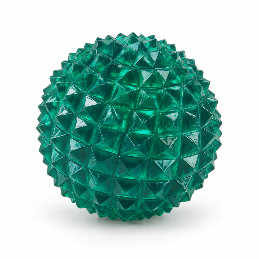 Teal Spiky Orb Squishy – Textured Sensory Fidget Ball