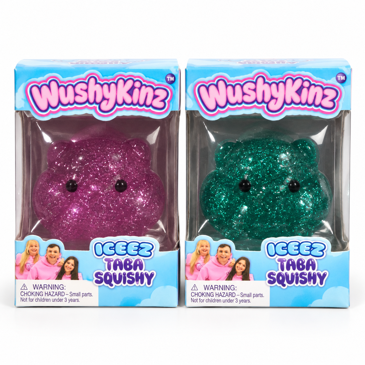 WushyKinz Deez Taba Glitter Squishy | Purple or Teal