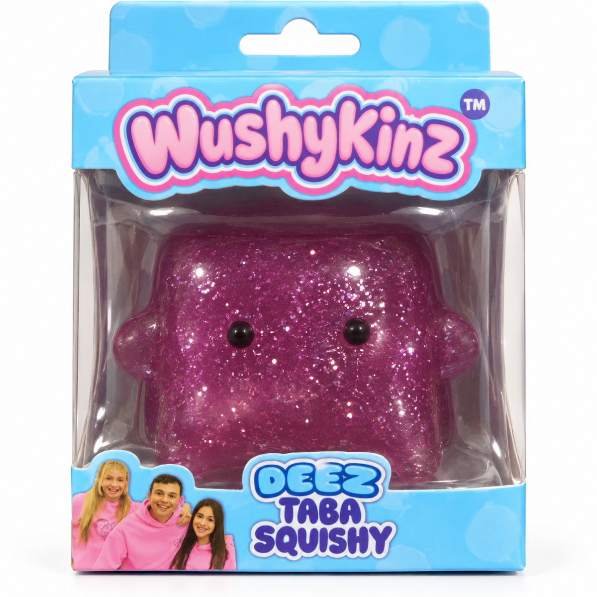 WushyKinz Deez Taba Glitter Squishy | Purple or Teal