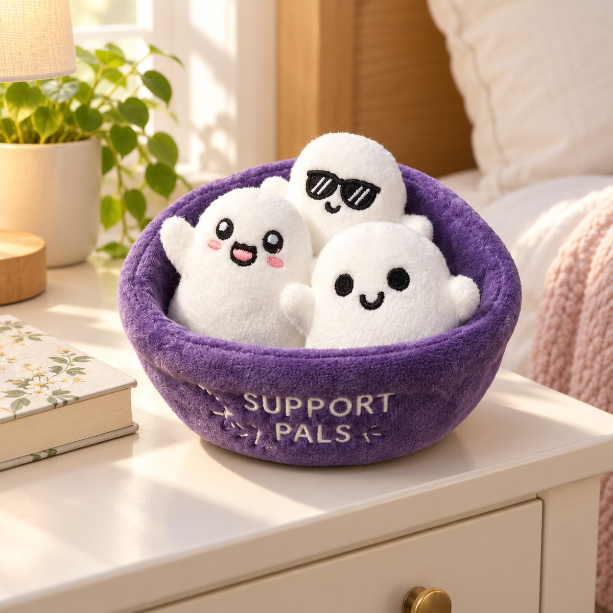Mini Emotional Support Pals | Ghost Plush Set of 3