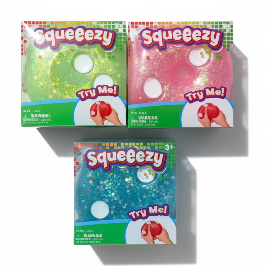 Squeezy Glitter Squishy Ball | Choose Your Color
