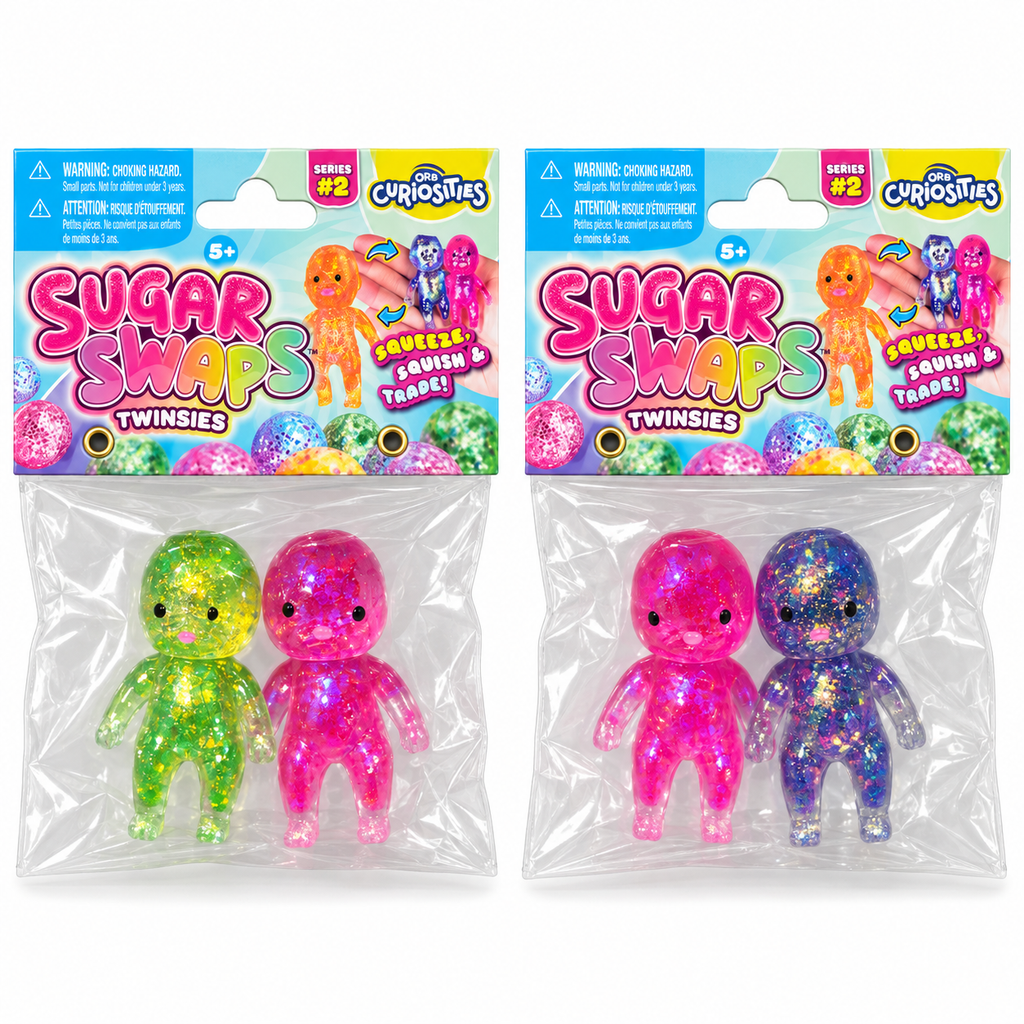 ORB Sugar Snaps Twinsies Series 2 – Glitter Squishy Figure 2-Pack