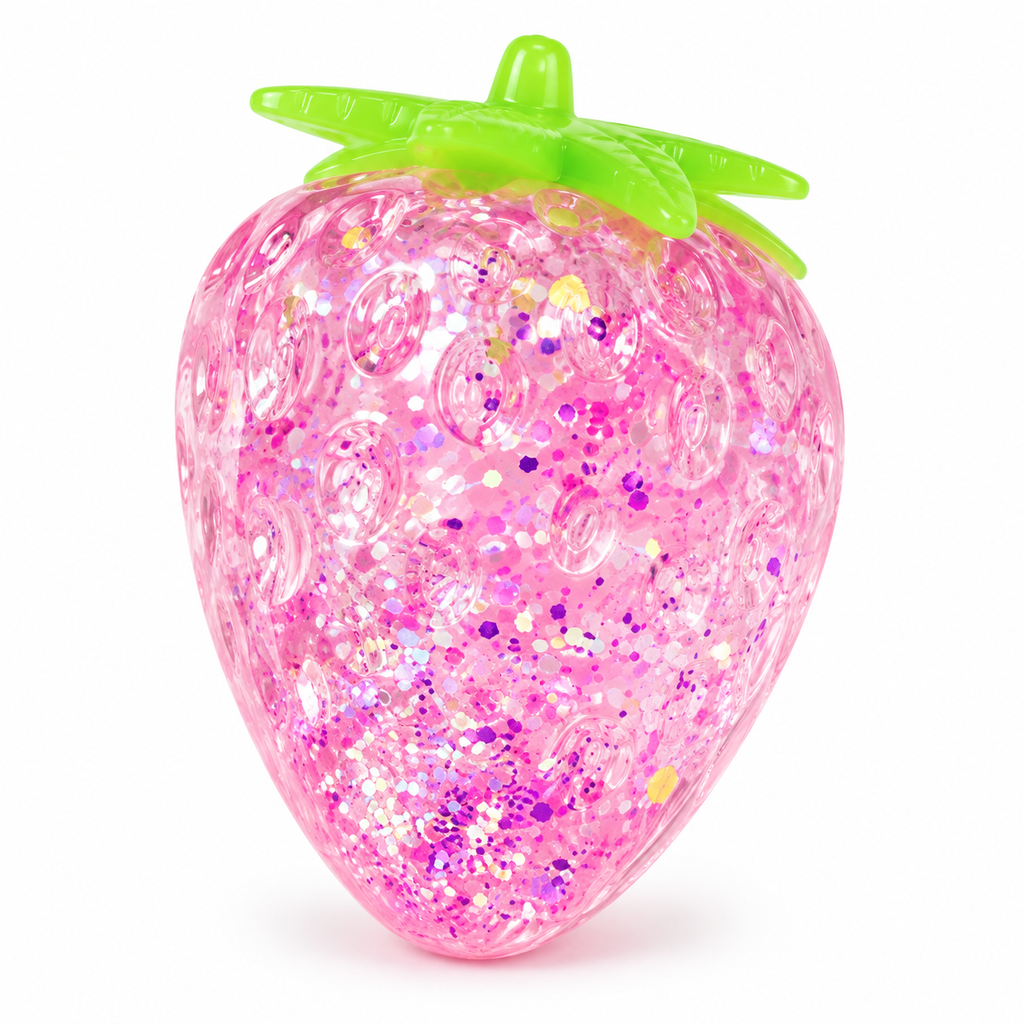 Sparkle Fruit Squishy – Glitter-Filled Sensory Stress Toy