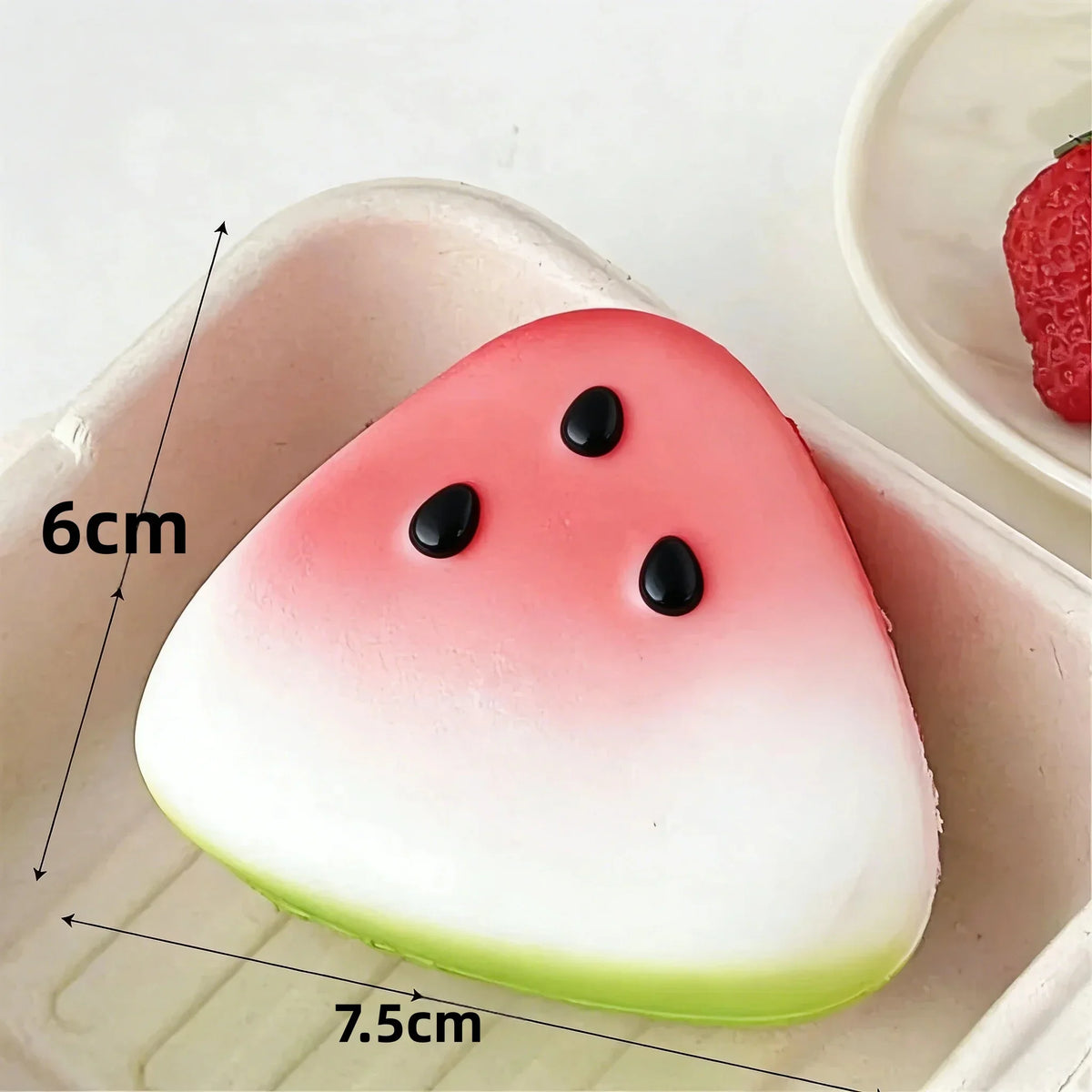 1/3/5pcs Squishy Watermelon Fidget Toy Anti-Stress Slow Rising Fruit Pinch Squeeze Stress Reliever Funny Pressure Reducer Prop