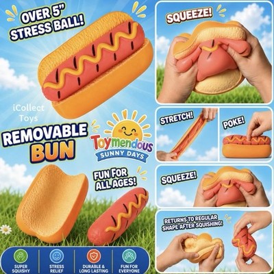 Sunny Days Squish Hot Dog Toy