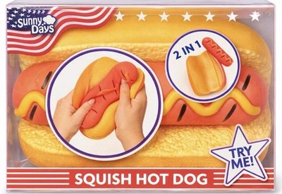 Sunny Days Squish Hot Dog Toy
